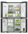 606L Series 7 Quad Door Refrigerator Freezer, Through Door Ice and Water gallery image 3.0