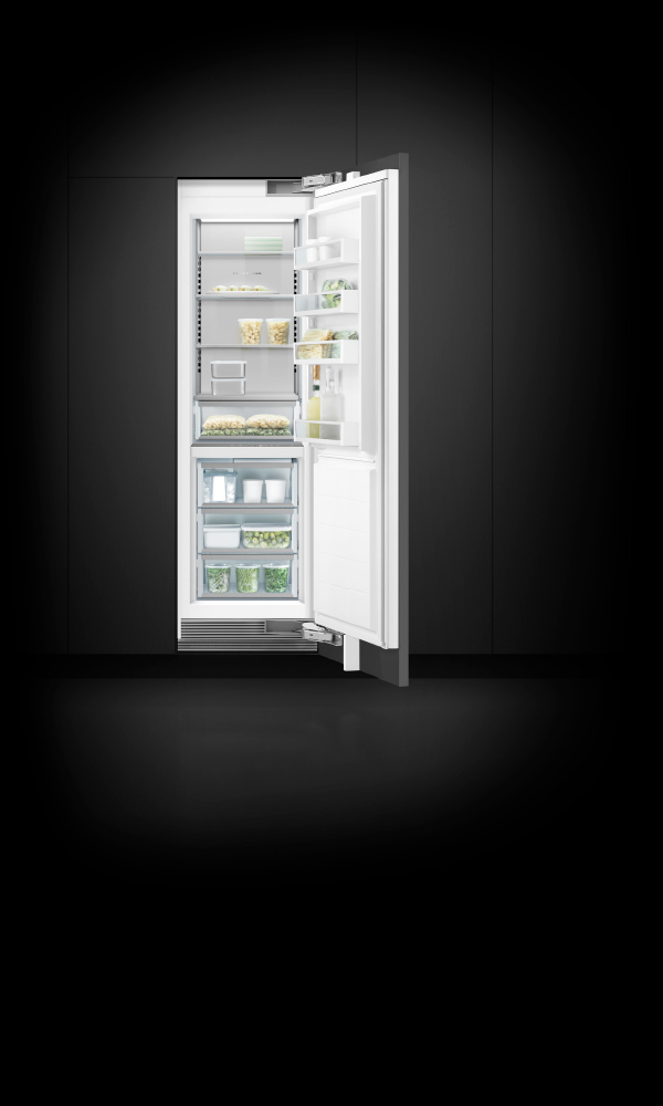 24" Series 9 Integrated Column Freezer, Ice, hero