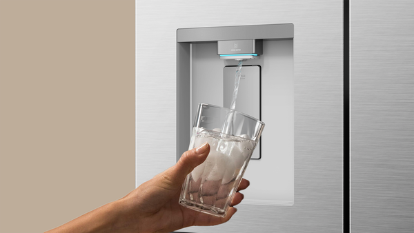 Cold water on tap, ice on hand