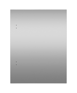 Solid Stainless Right-Hinge Door Panel for Integrated Undercounter Wine & Beverage, 24"