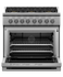 36" Series 7 Professional 6 Burner Gas Range, Natural Gas gallery image 3.0