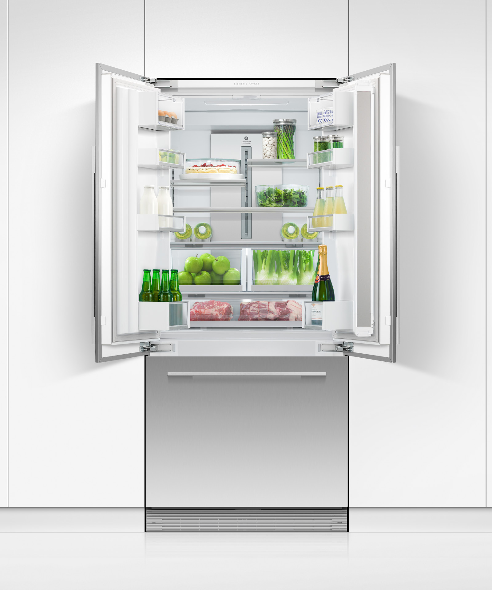 Integrated French Door Refrigerator Freezer, 32
