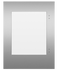 Framed Stainless Left-Hinge Door Panel for Integrated Undercounter Wine & Beverage, 24" gallery image 1.0