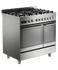 90cm Series 7 Contemporary Dual Fuel 5 Burner Freestanding Cooker gallery image 8.0