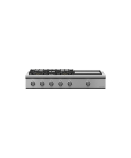 48" Series 9<br>5 Burner Gas with Griddle Rangetop