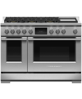 48" Series 9<br>Professional Dual Fuel 6 Burner with Griddle Range