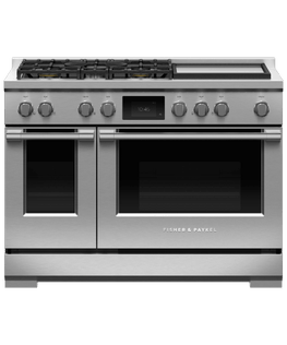 48" Series 9<br>Professional Dual Fuel 5 Burner with Griddle Self-Cleaning Range