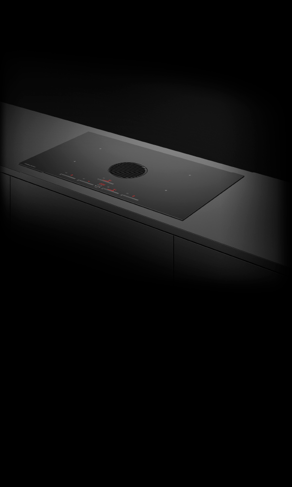 36" Series 9 4 Zone Induction Cooktop with Integrated Ventilation, hero