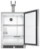 24" Dual Tap Outdoor Beer Dispenser, Right Hinge gallery image 2.0