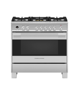 36" Series 9<br>Contemporary 5 Burner Dual Fuel Self-Cleaning Range