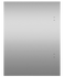 Solid Stainless Left-Hinge Door Panel for Integrated Undercounter Wine & Beverage, 24" gallery image 1.0