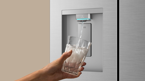 Cold water on tap, ice on hand