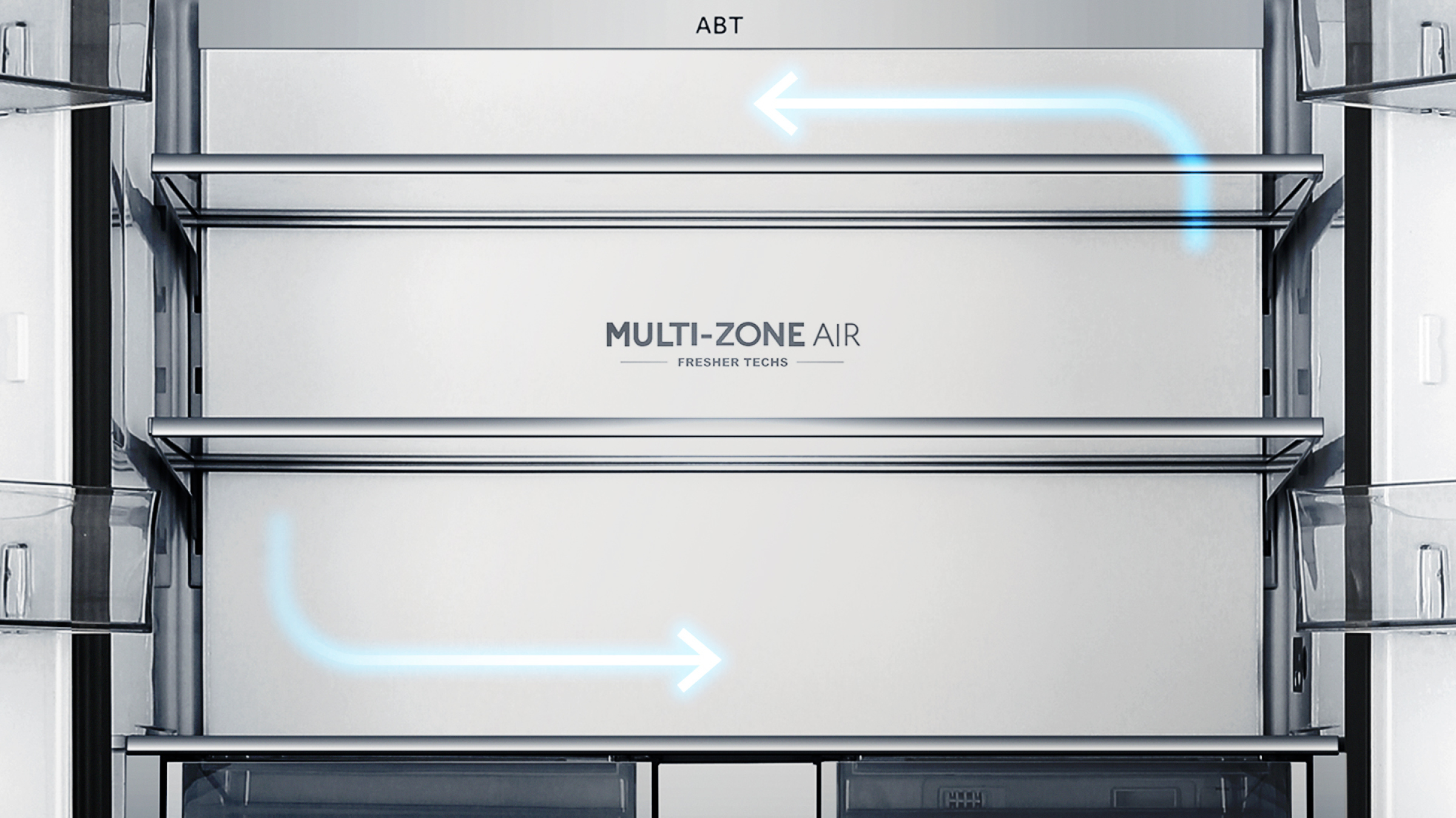 623L 600 Series Quad Door Refrigerator Freezer, Ice & Water