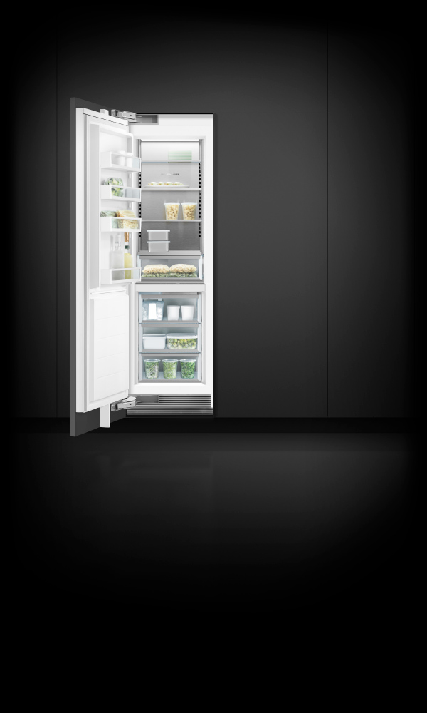 24" Series 9 Integrated Column Freezer, Ice, hero