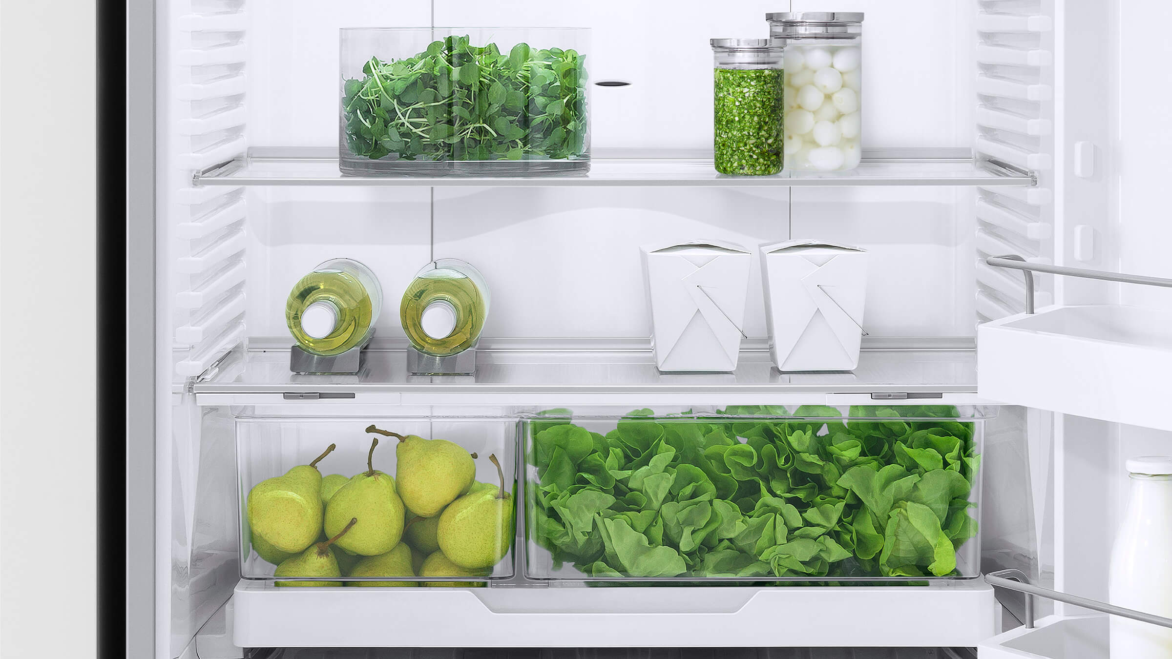 Freestanding French Door Refrigerator Freezer, 90cm, 569L
