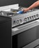 90cm Series 9 Contemporary 5 Burner Dual Fuel Pyrolytic Cooker gallery image 5.0