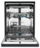 600 Series Freestanding Dishwasher, Steam, DualPower Spray Arm gallery image 4.0