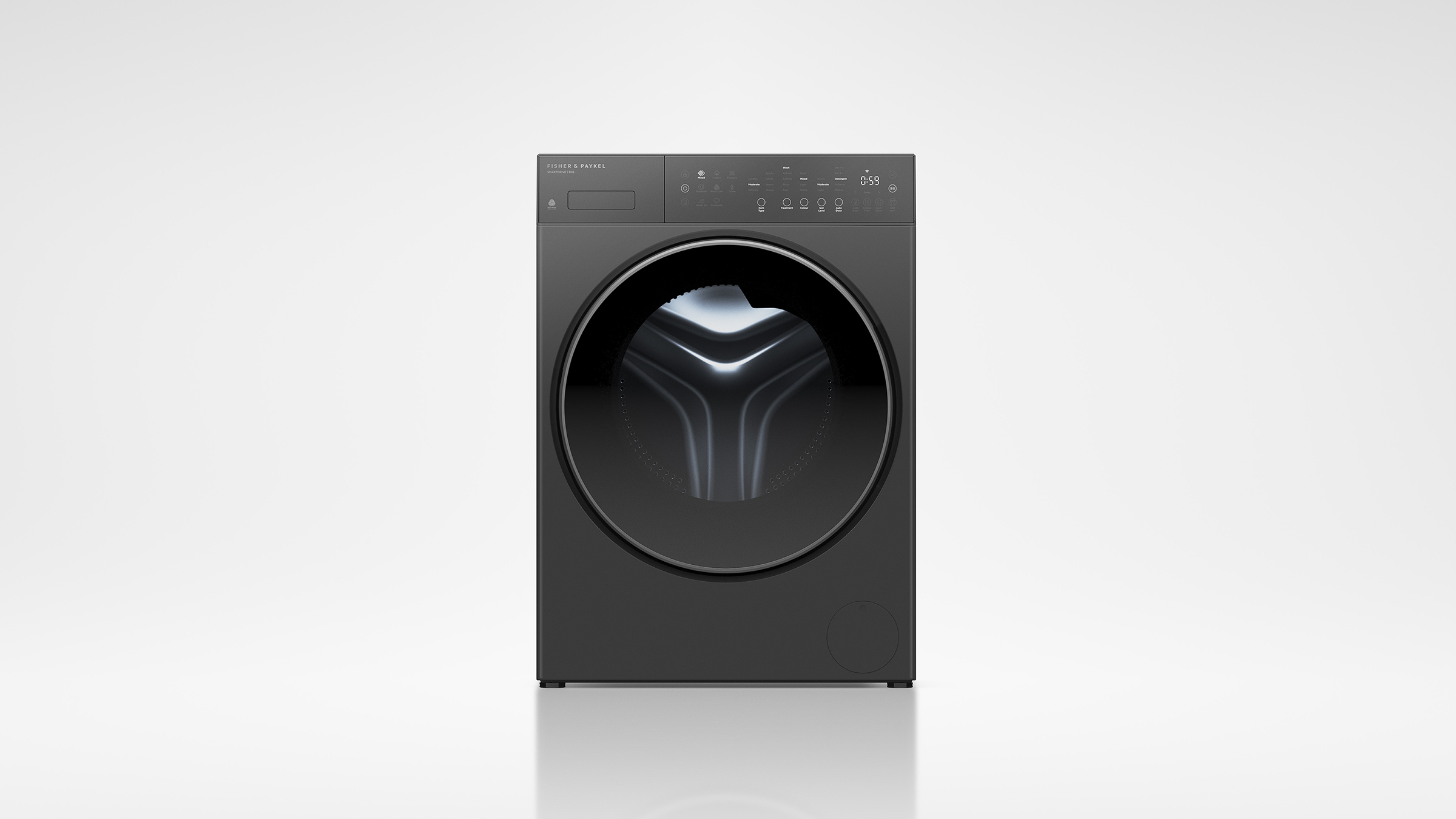 9kg Series 5 Contemporary Front Loader Washer, FlexiDose, hero