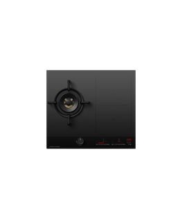 60cm Series 9 1 Burner + 2 Zone Hybrid Cooktop, with SmartZone, Natural Gas
