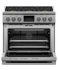 36" Series 9 Professional 6 Burner Dual Fuel Self-Cleaning Range, Natural Gas gallery image 2.0
