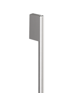 Contemporary Round  Silver Handle for Integrated Refrigerator Freezer, 30", hi-res